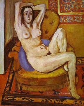 Fauvismo Painting - Desnudo sobre un cojín azul 1924 Fauvista